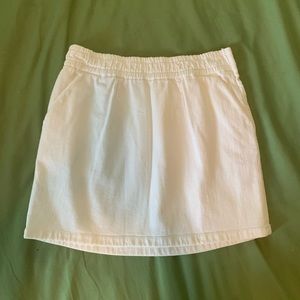 White McGuire denim skirt
